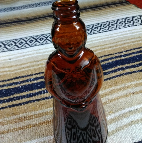 GLASS SYRUP BOTTLE WITH LID VINTAGE - Picture 10 of 16